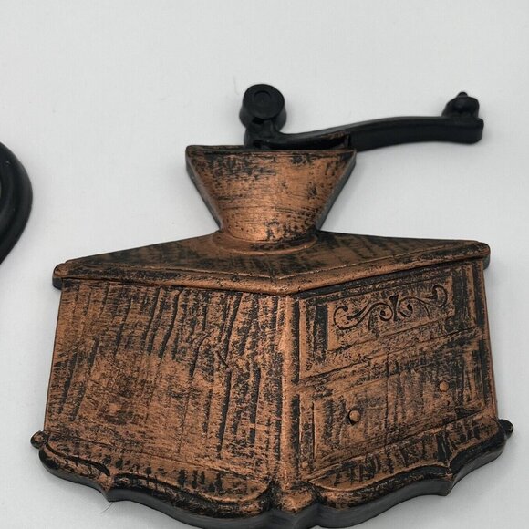 Vintage 70s HOMCO Dart Coppercraft Guild Kitchen Wall Plaques Kettle Coffee Set - Picture 5 of 6